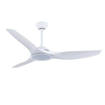 52" Matte White Ceiling Fan with LED Light & Remote - view 17