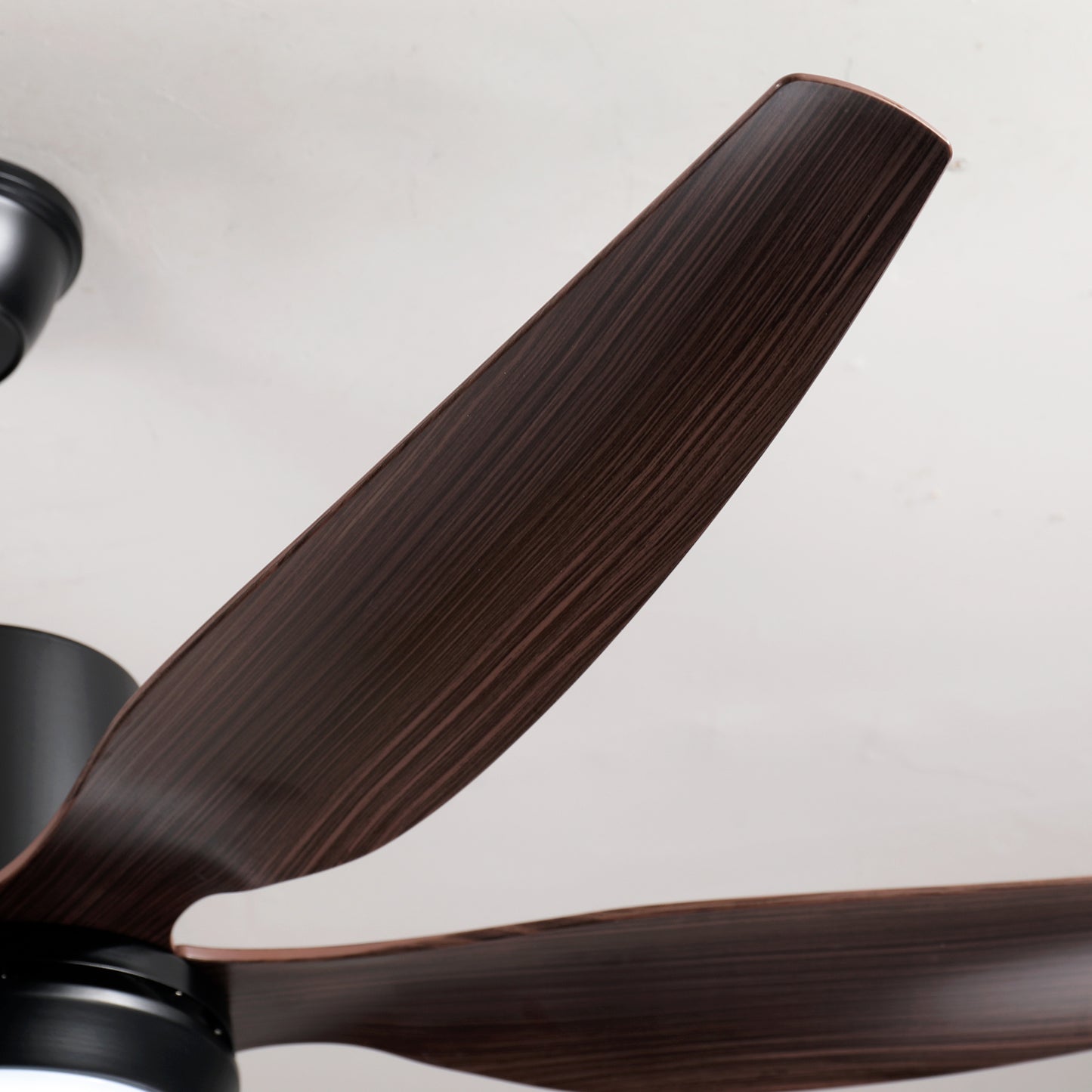 56" Matte Black 6-Blade Ceiling Fan with Remote - view 19