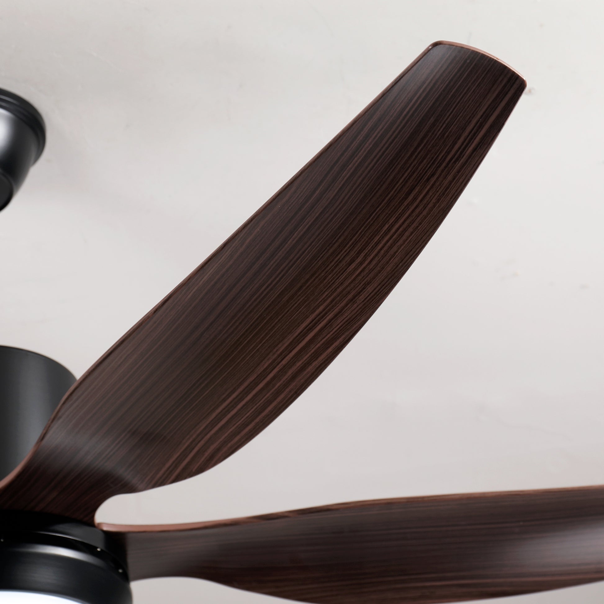 56" Matte Black 6-Blade Ceiling Fan with Remote - view 19