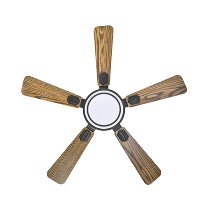 42" Matte Black Ceiling Fan with Dimmable LED Light - view 16