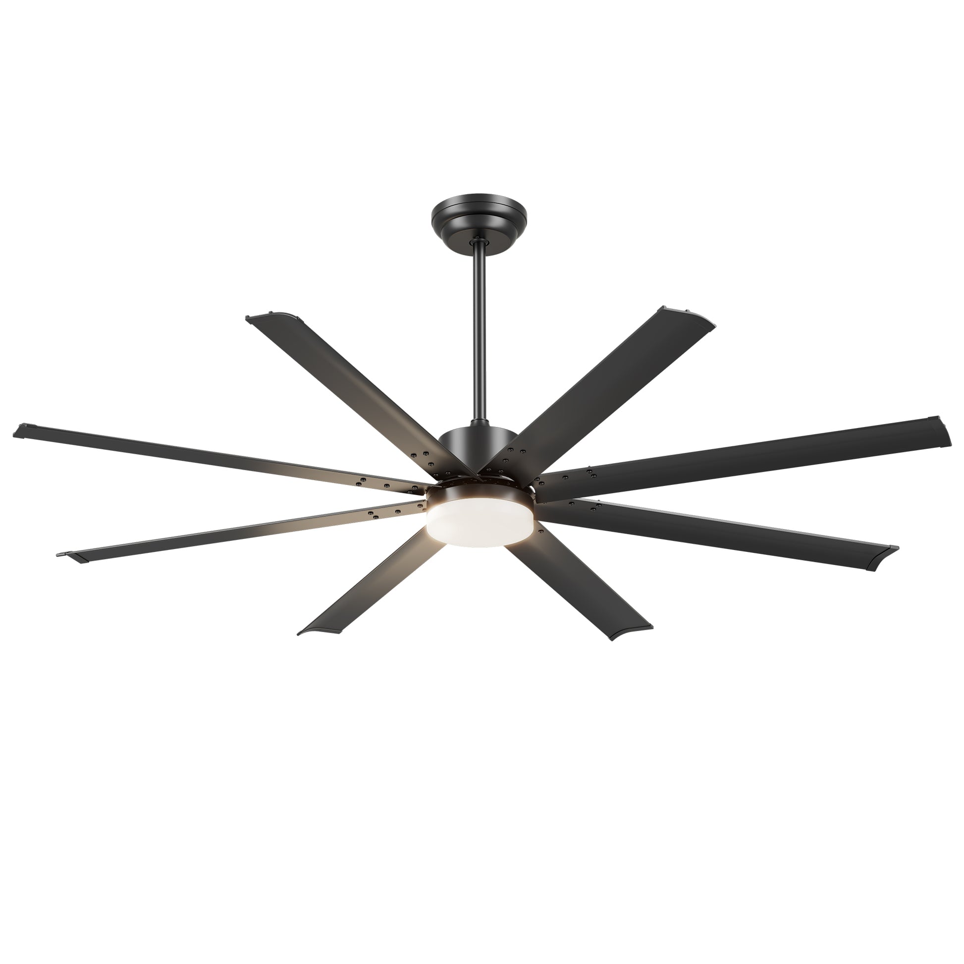 88" Black Industrial Ceiling Fan with Remote - view 17