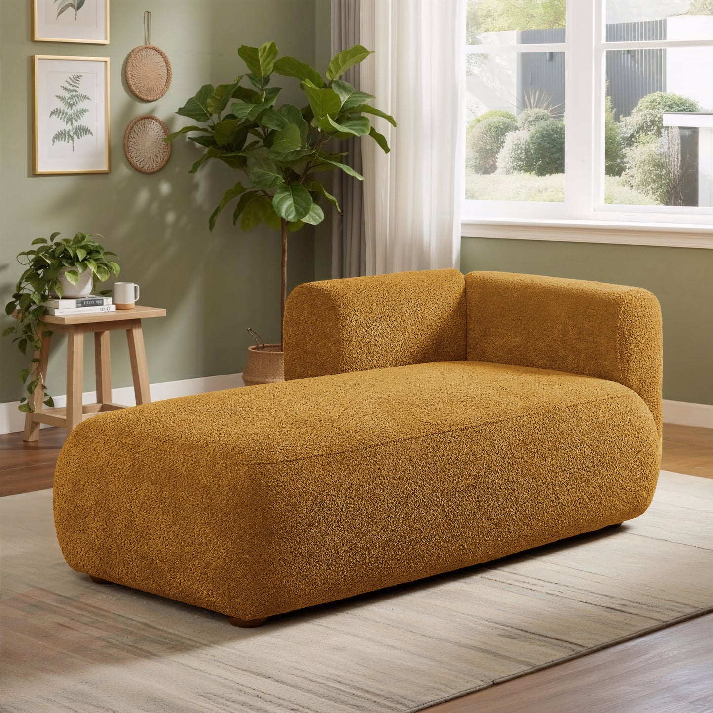 Orange Chaise Lounge