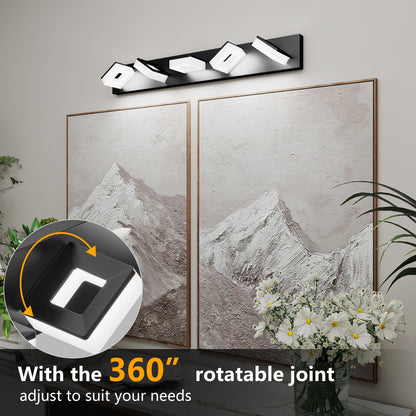 32" 5-Light Matte Black LED Vanity Light - view 5