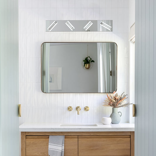 26" 4-Light Chrome LED Vanity Wall Light