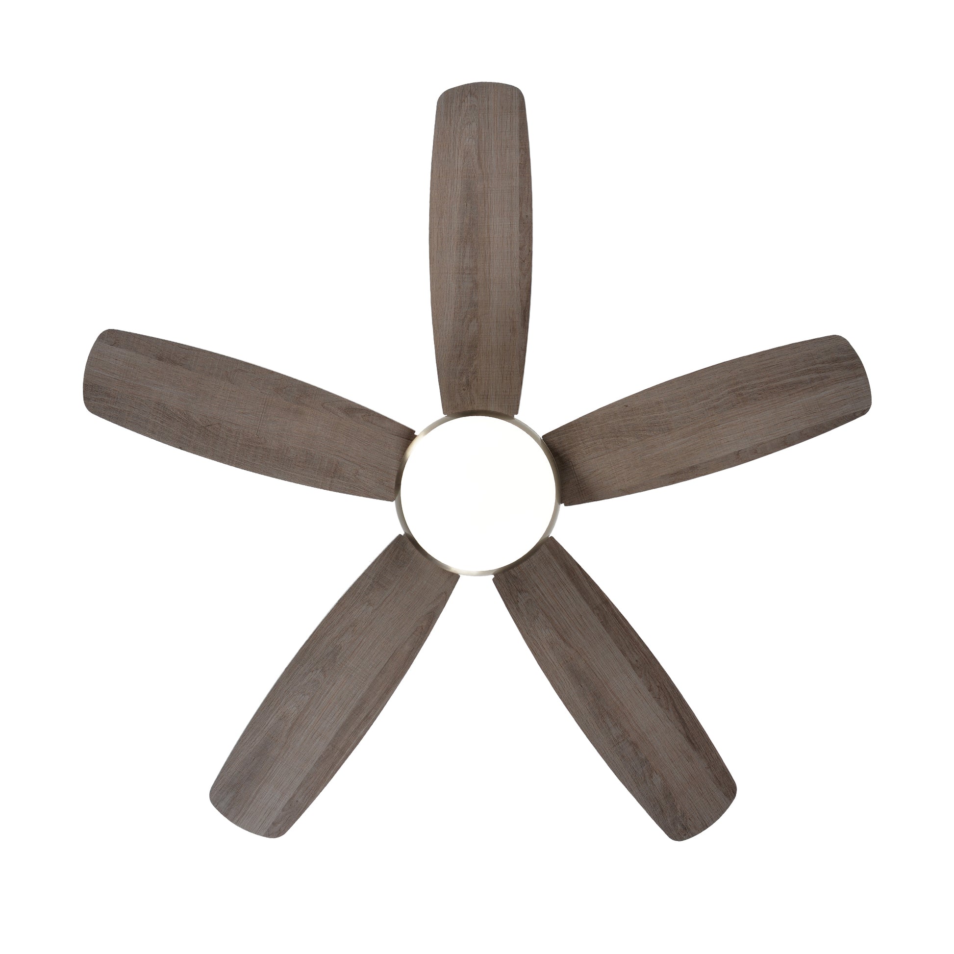 52" Satin Nickel Plywood Blade Ceiling Fan with Remote - view 22