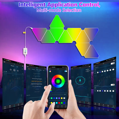 Triangular RGB LED Wall Panels, 10 Pack - view 4