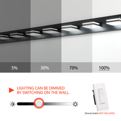 8-Light Black LED Bathroom Vanity Light - view 8