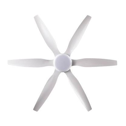 56" White 6-Blade Ceiling Fan with Remote - view 15