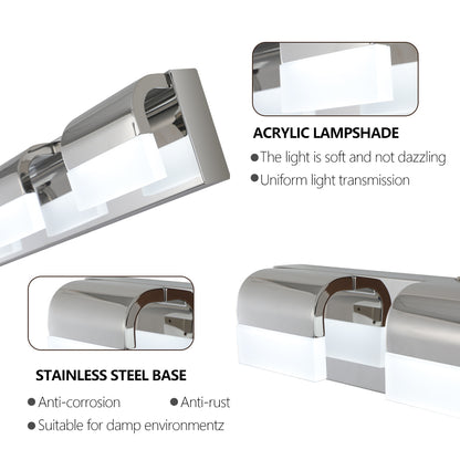 4-Light Chrome LED Bathroom Vanity Light - view 6