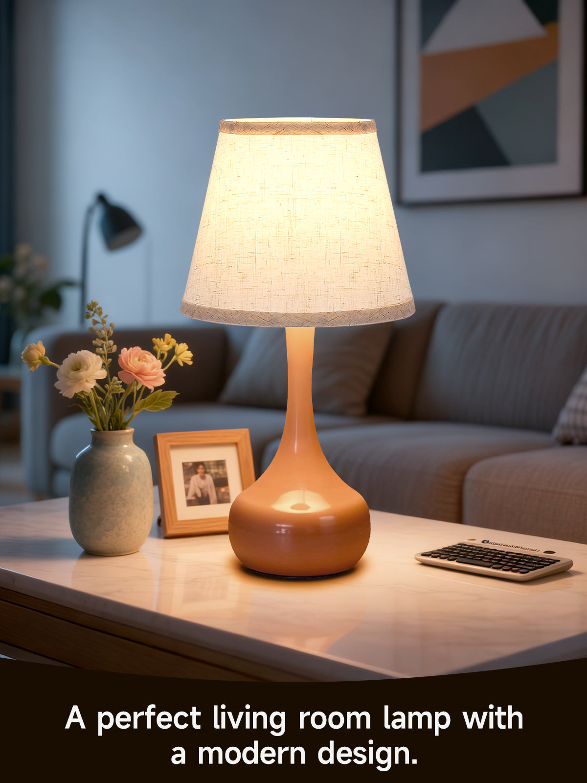Pink Dimmable Bedside Table Lamp, Set of 2 - view 4