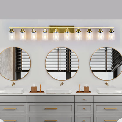 52" 10-Light Gold Bathroom Vanity Light - view 3
