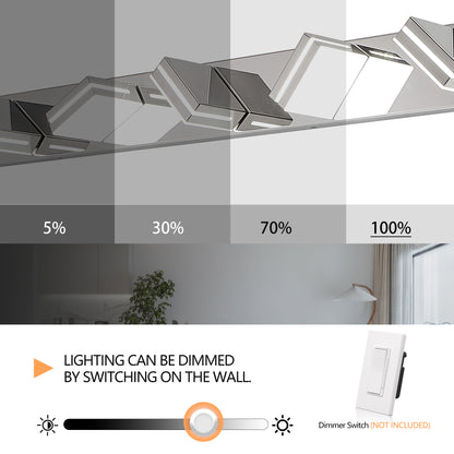 8-Light Chrome LED Bathroom Vanity Light - view 8