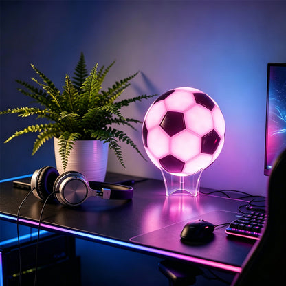 RGB Soccer Ball Night Light with Remote - view 2