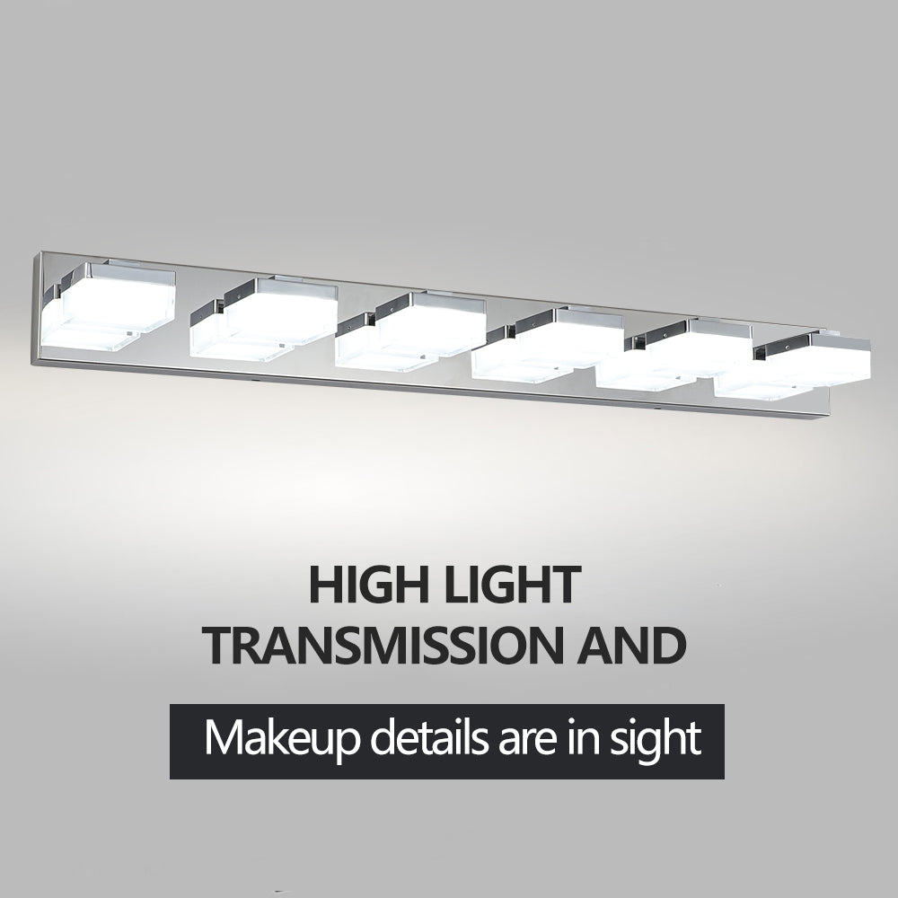 Modern 6-Light Chrome LED Vanity Light - view 6