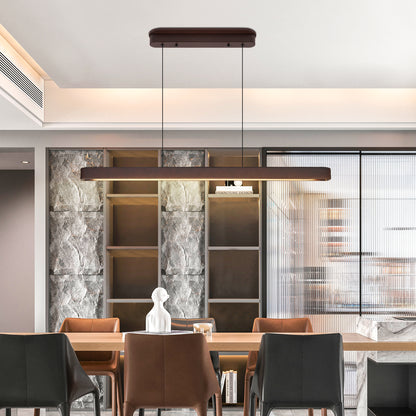 39" Walnut Wood LED Pendant Light - view 5