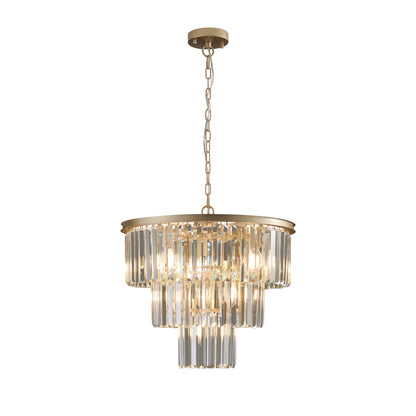20" 7-Light Gold 3-Tier Crystal Chandelier - view 12