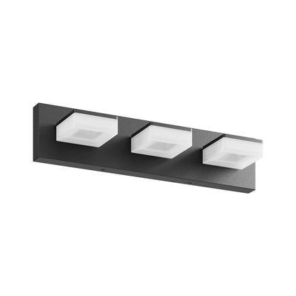 20" 3-Light Matte Black LED Vanity Light - view 8