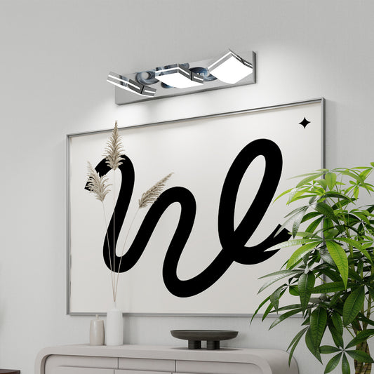 3-Light Chrome Minimalist LED Vanity Light - view 2