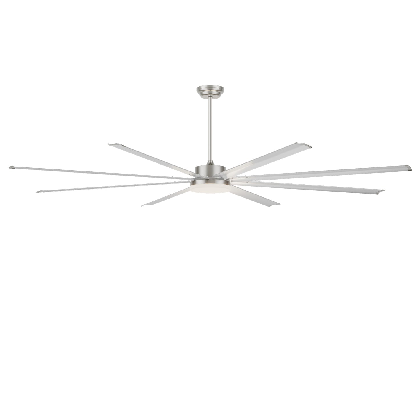 96" Silver Industrial Ceiling Fan with Light & Remote - view 23