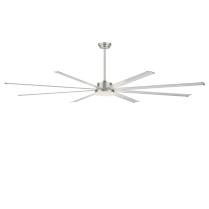96" Silver Industrial Ceiling Fan with Light & Remote - view 23