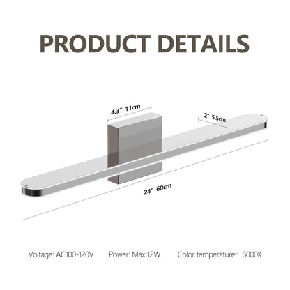 24" Chrome Vanity Wall Light with Dimmable LED - view 7