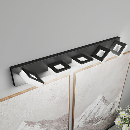 32" 5-Light Matte Black LED Vanity Light - view 2