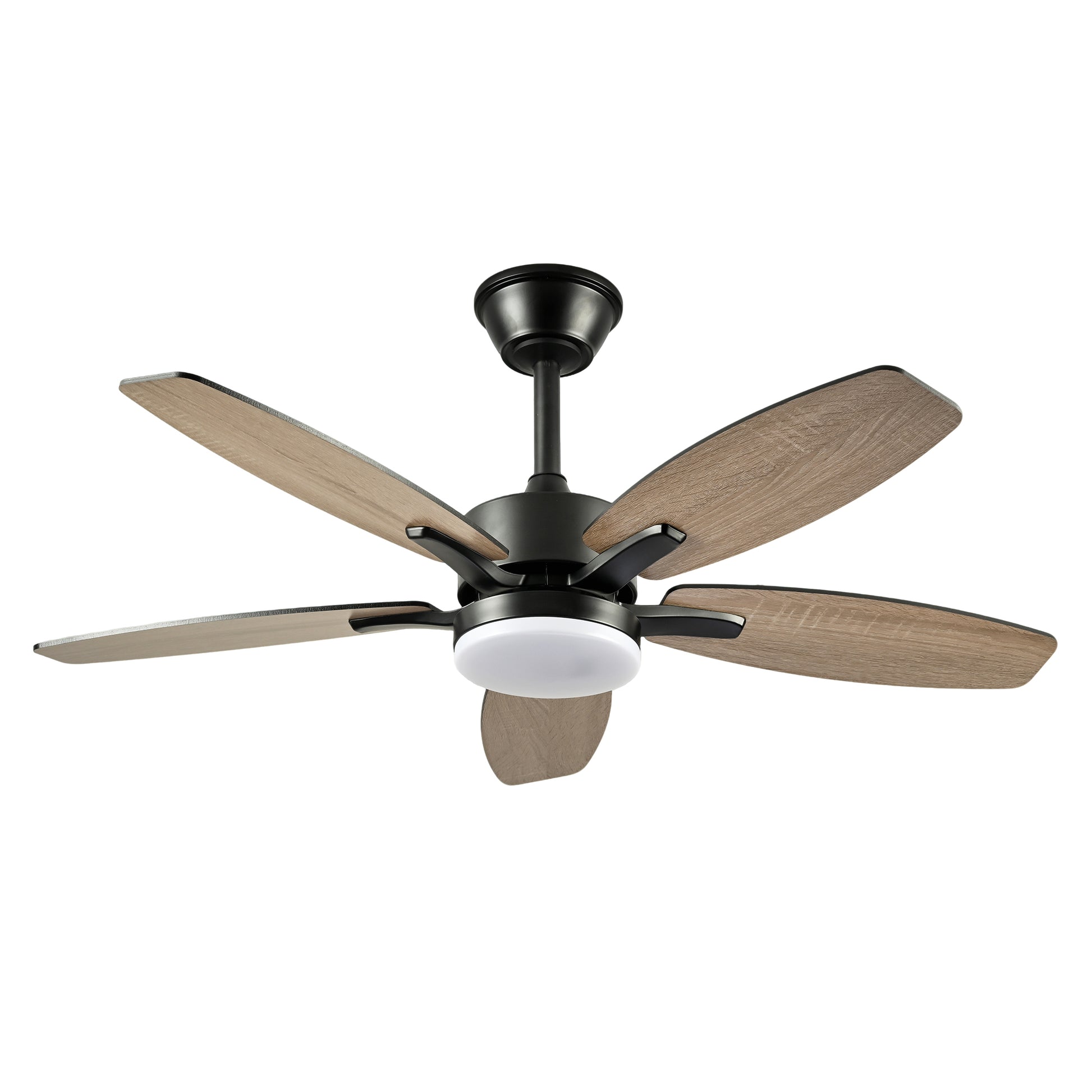 42" Matte Black Plywood Blade Ceiling Fan with Remote - view 16