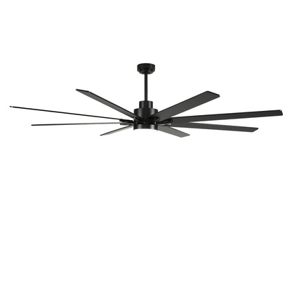 84" Matte Black Plywood Ceiling Fan with Dimmable LED - view 22