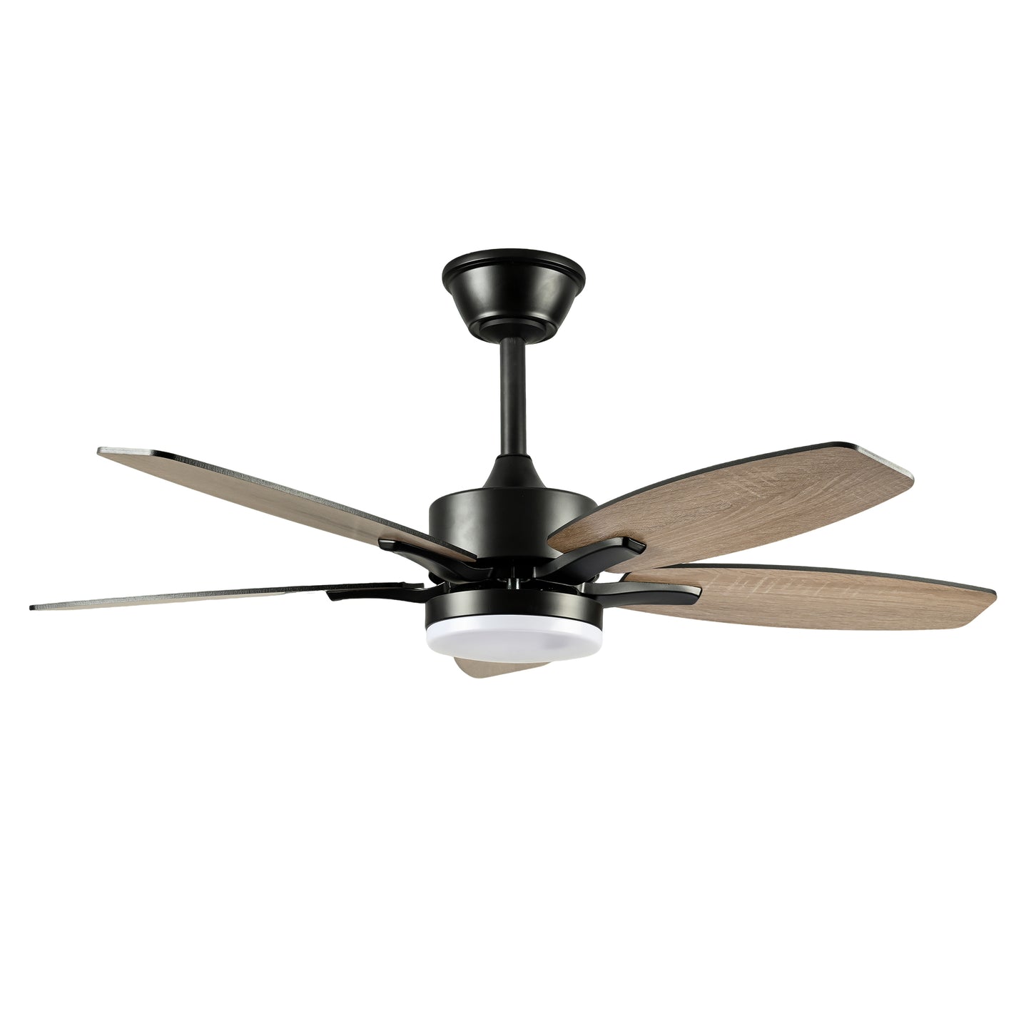 42" Matte Black Plywood Blade Ceiling Fan with Remote - view 17