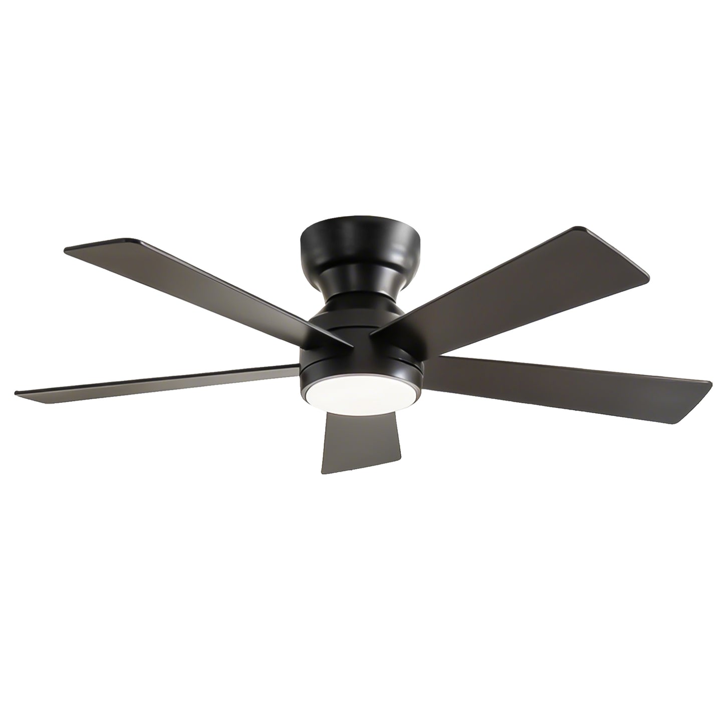 46" Matte Black Plywood Blade Ceiling Fan with Remote
