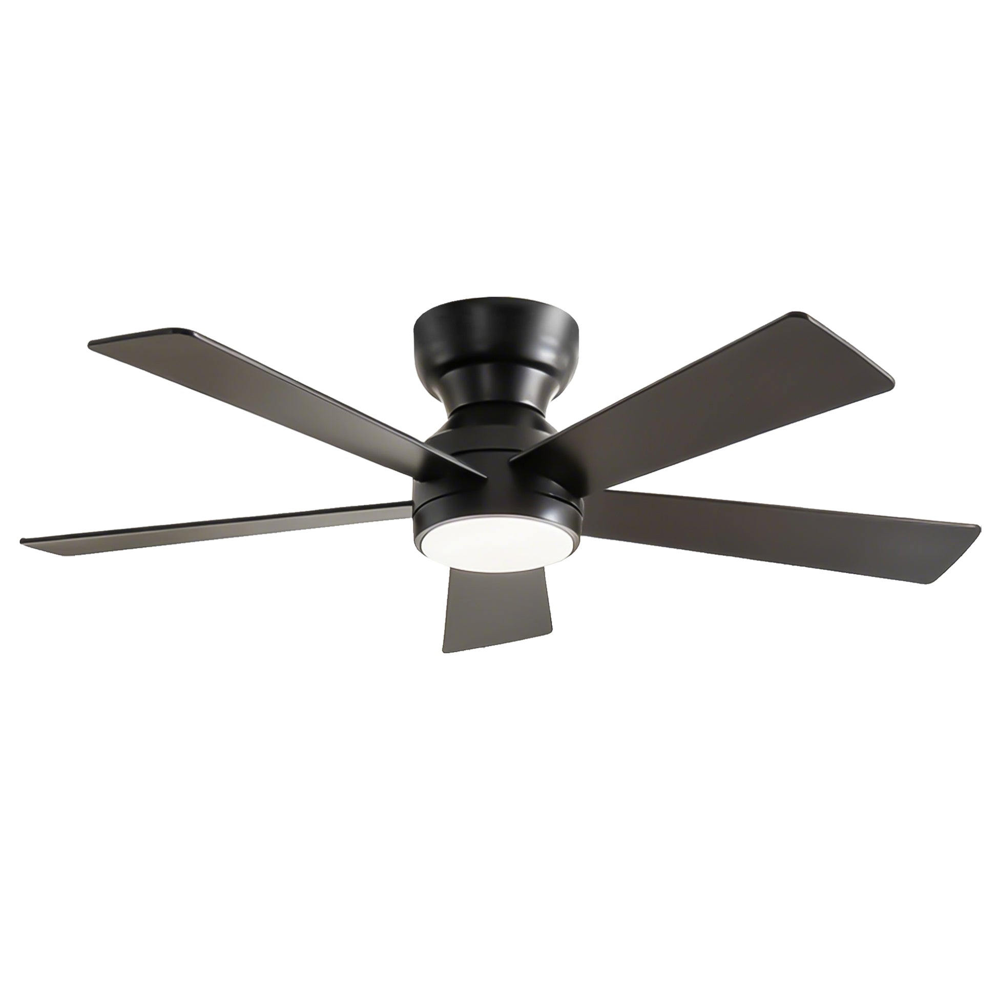 46" Matte Black Plywood Blade Ceiling Fan with Remote