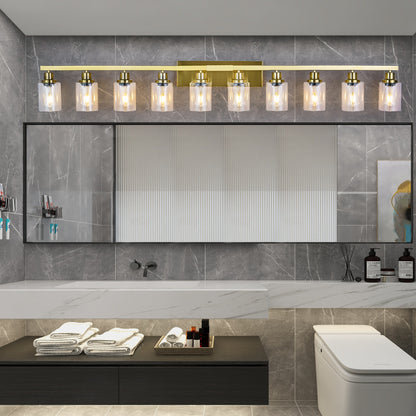 52" 10-Light Gold Bathroom Vanity Light - view 2