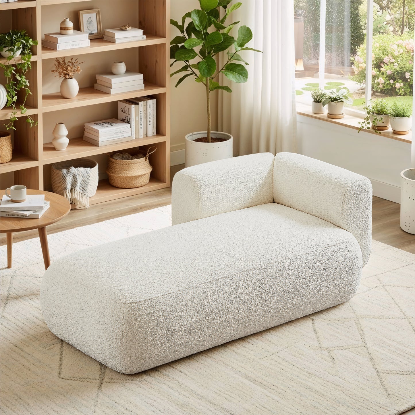 Cream Chaise Lounge