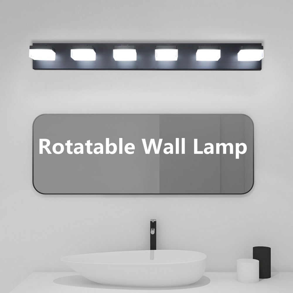 6-Light Modern Black LED Vanity Mirror Light - view 8