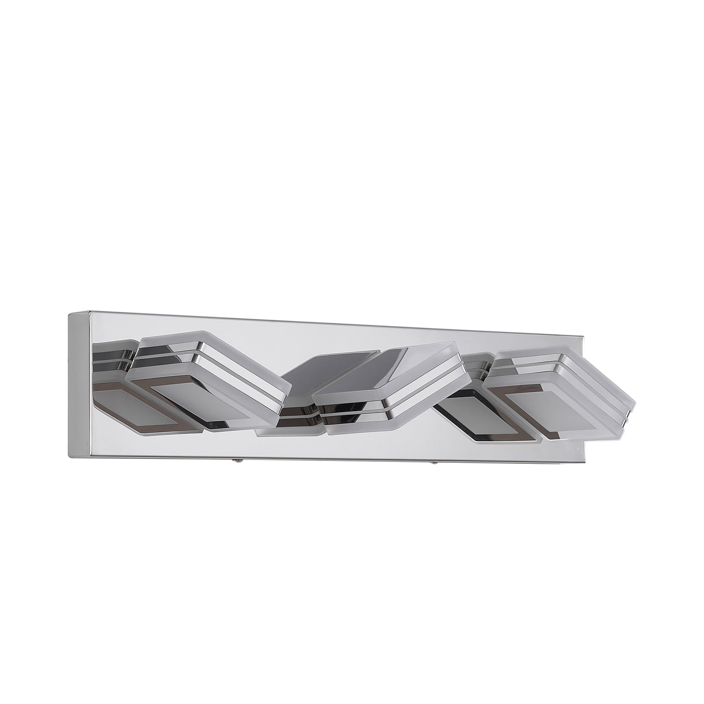 3-Light Chrome Bathroom Vanity Light, Dimmable LED - view 10