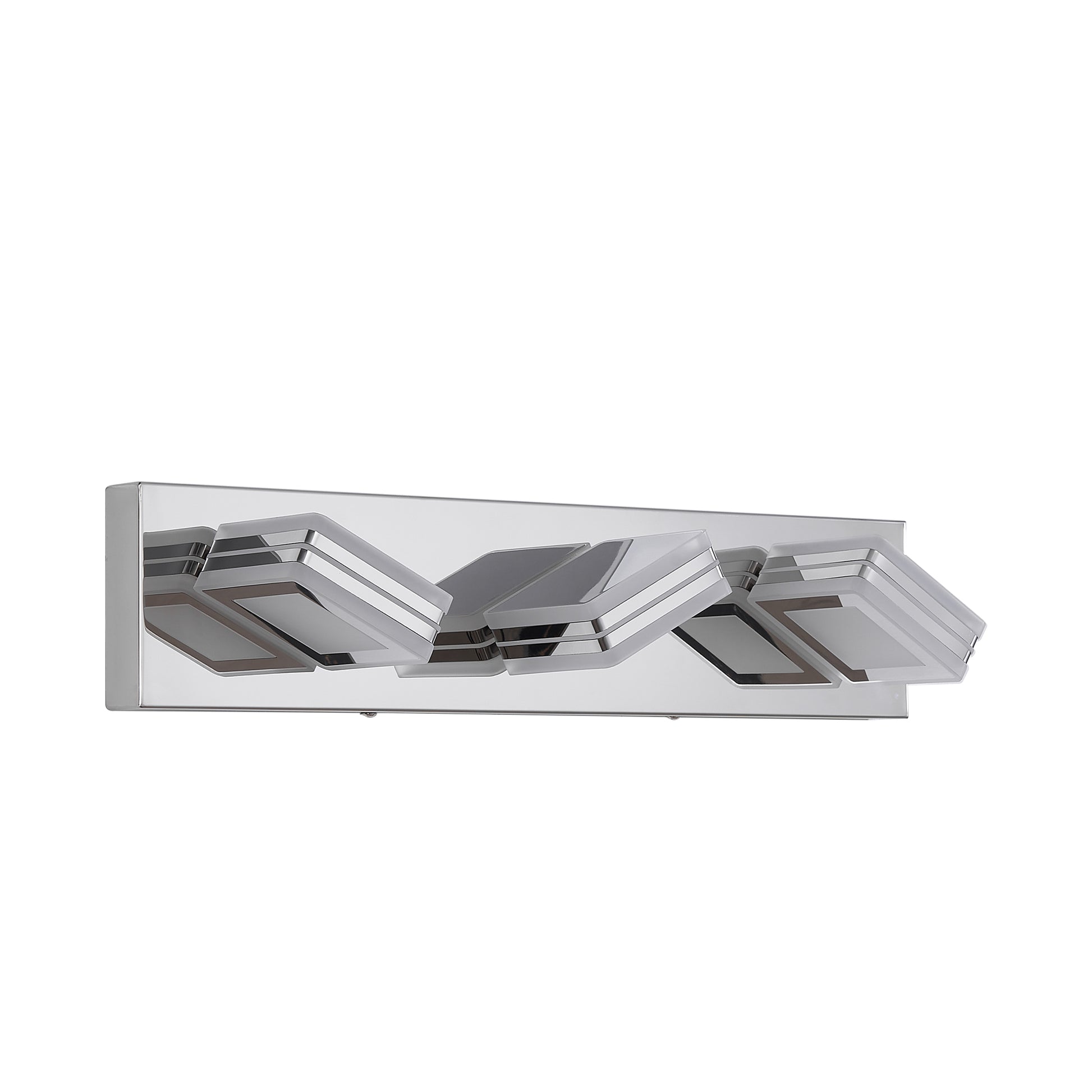3-Light Chrome Bathroom Vanity Light, Dimmable LED - view 10