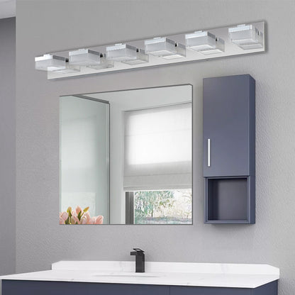 Modern 6-Light Chrome LED Vanity Light - view 3