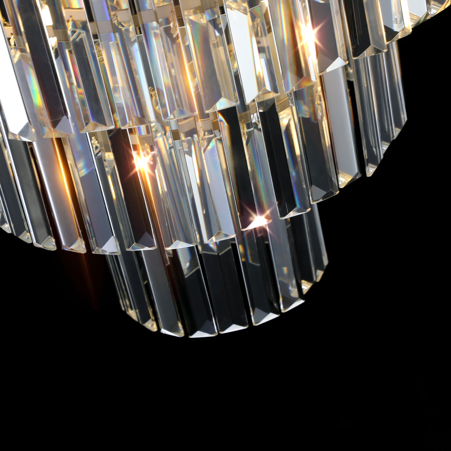 20" 7-Light Gold 3-Tier Crystal Chandelier - view 10