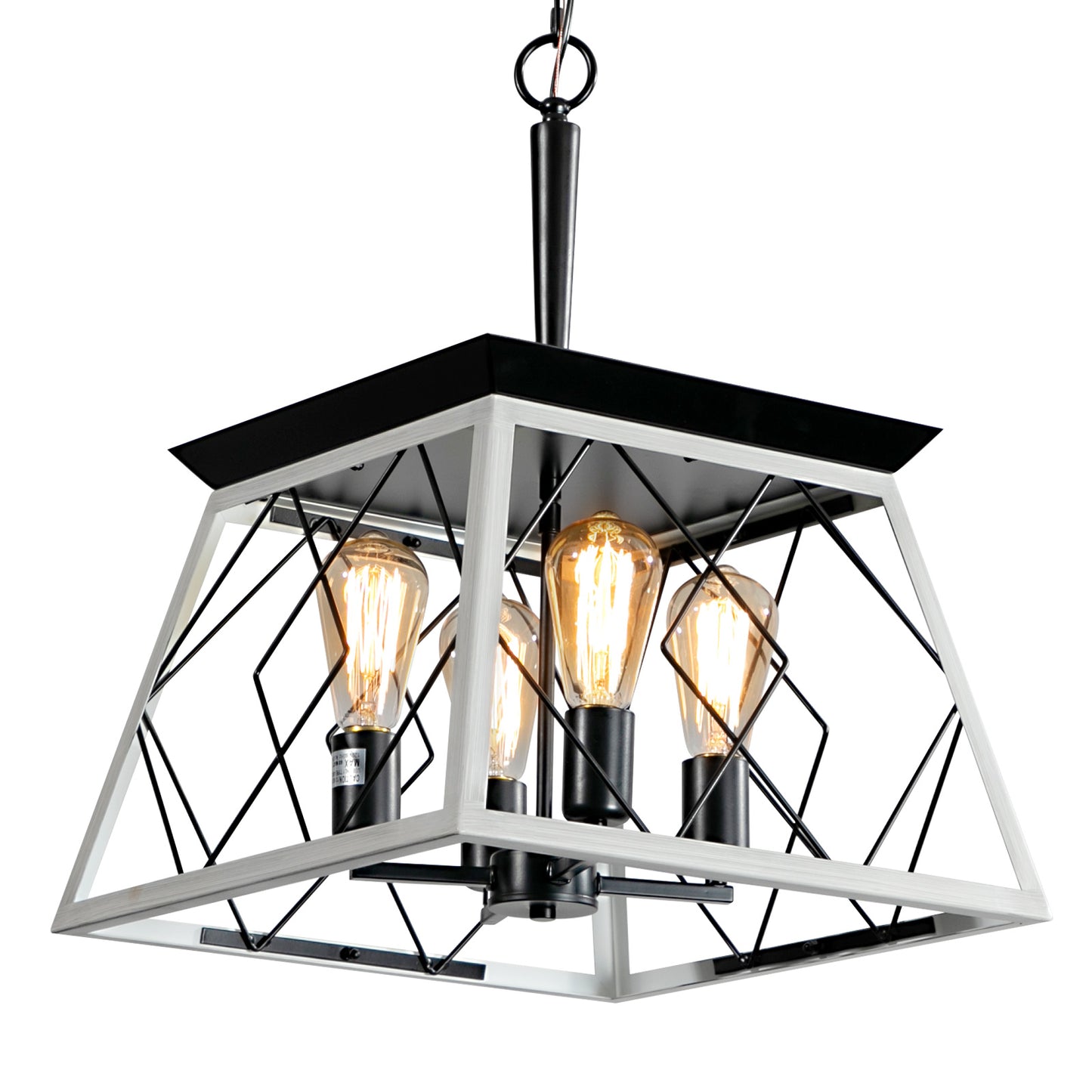 4-Light White Farmhouse Chandelier - view 11
