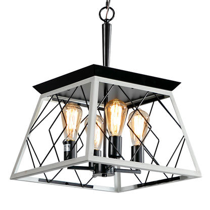 4-Light White Farmhouse Chandelier - view 11