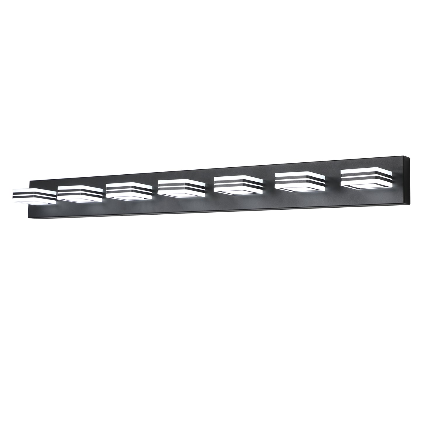 45" 7-Light Black LED Vanity Wall Light - view 12