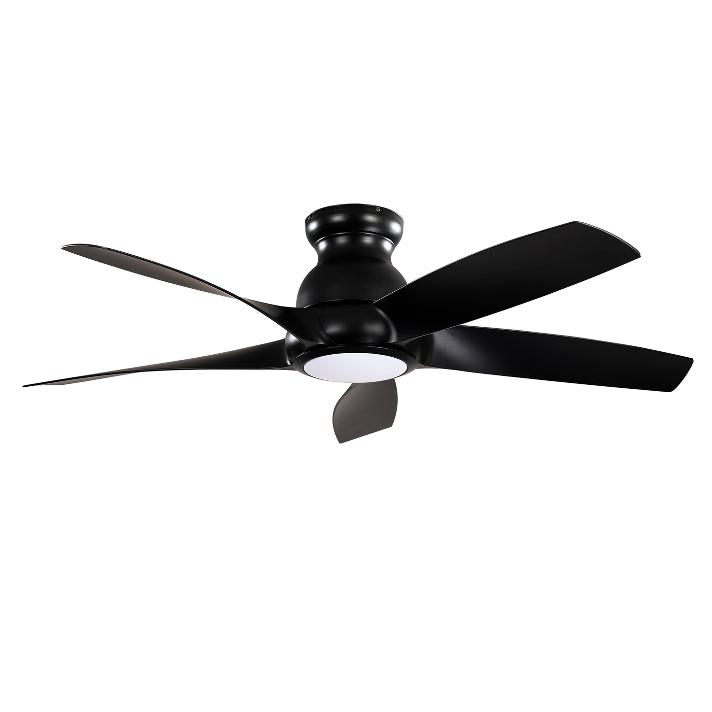 56" Matte Black 5-Blade Ceiling Fan with Remote - view 16