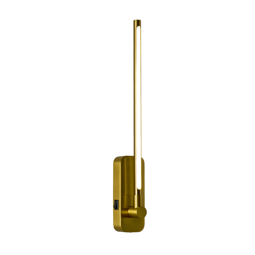 Gold Battery Operated LED Wall Sconce with Remote - view 10