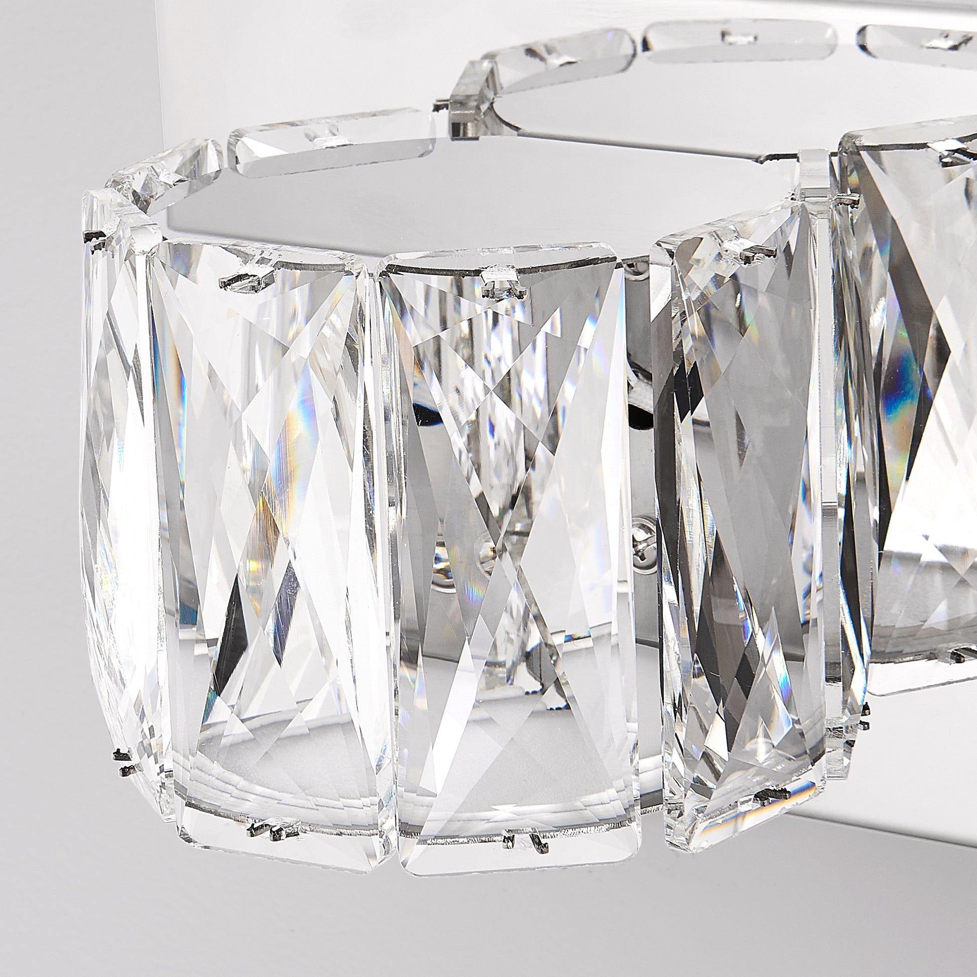 41" 6-Light Chrome Crystal Vanity Wall Light - view 8