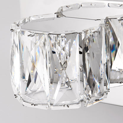 41" 6-Light Chrome Crystal Vanity Wall Light - view 8