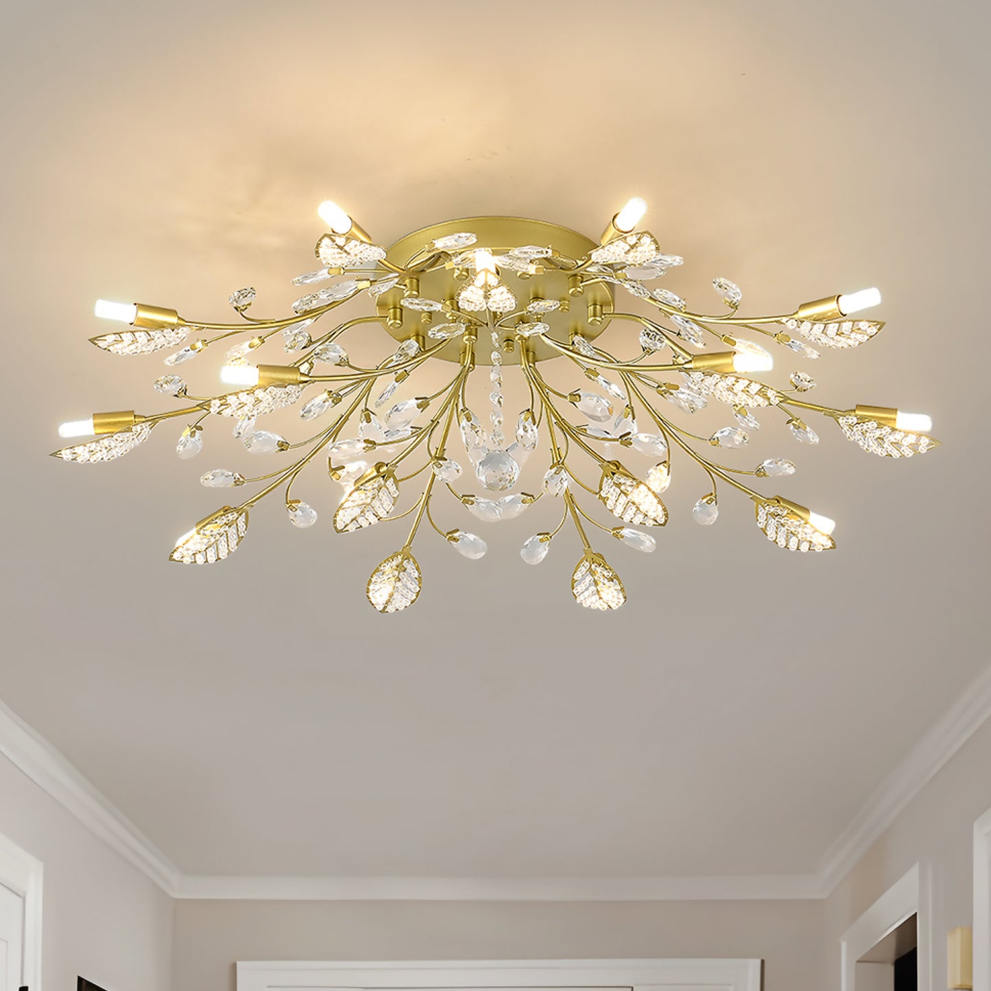 Gold Farmhouse Chandelier