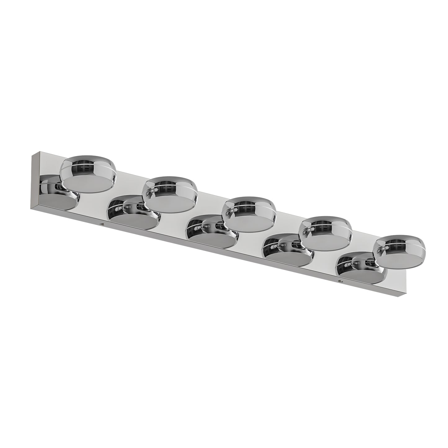 35" 5-Light Chrome LED Bathroom Vanity Light - view 9