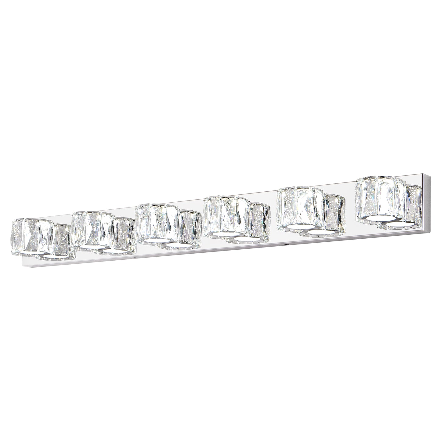 41" 6-Light Chrome Crystal Vanity Wall Light - view 14