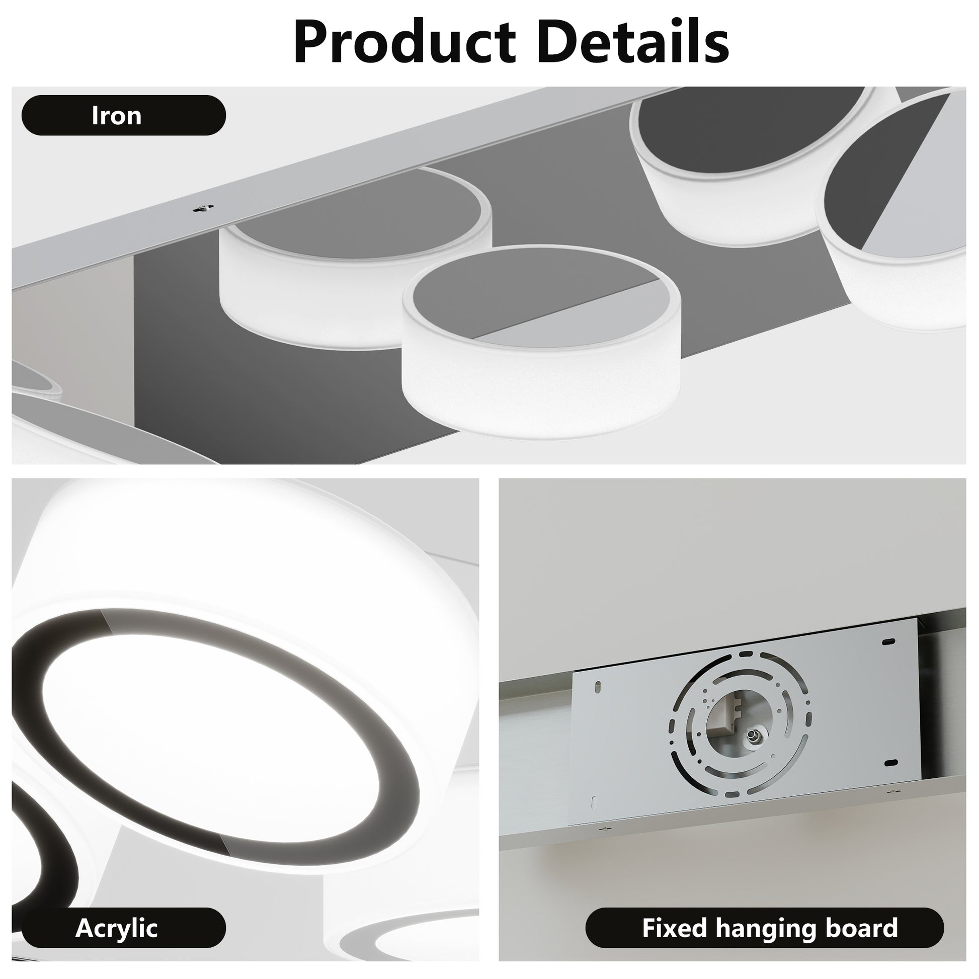 21" 3-Light Chrome Rotating Oval LED Vanity Light - view 5