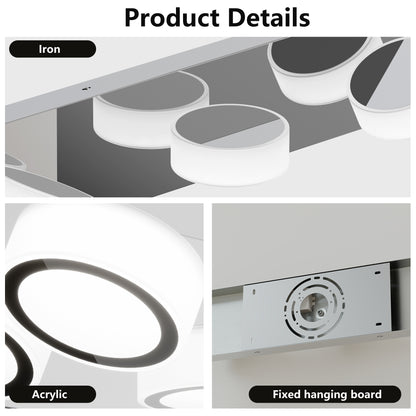 21" 3-Light Chrome Rotating Oval LED Vanity Light - view 5